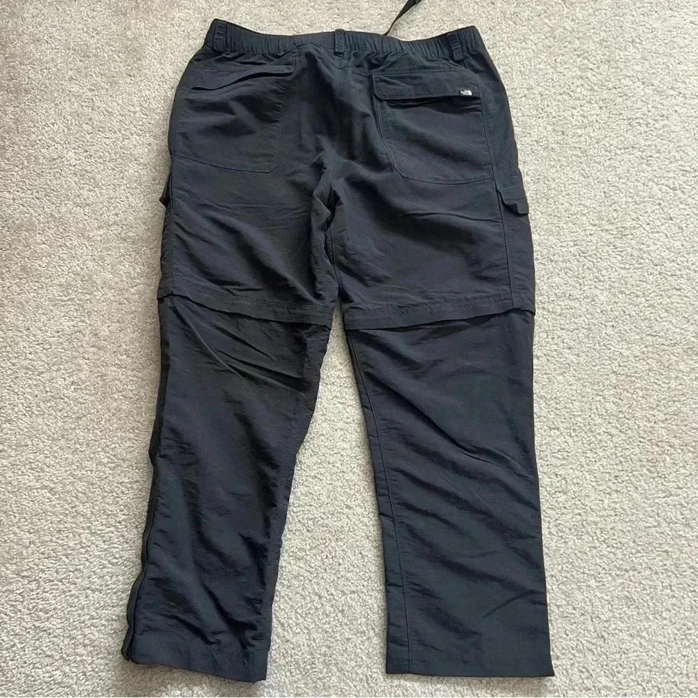 The North Face Paramount Peak Convertible Pants Shorts Gray Men Size XL Reg AJFB